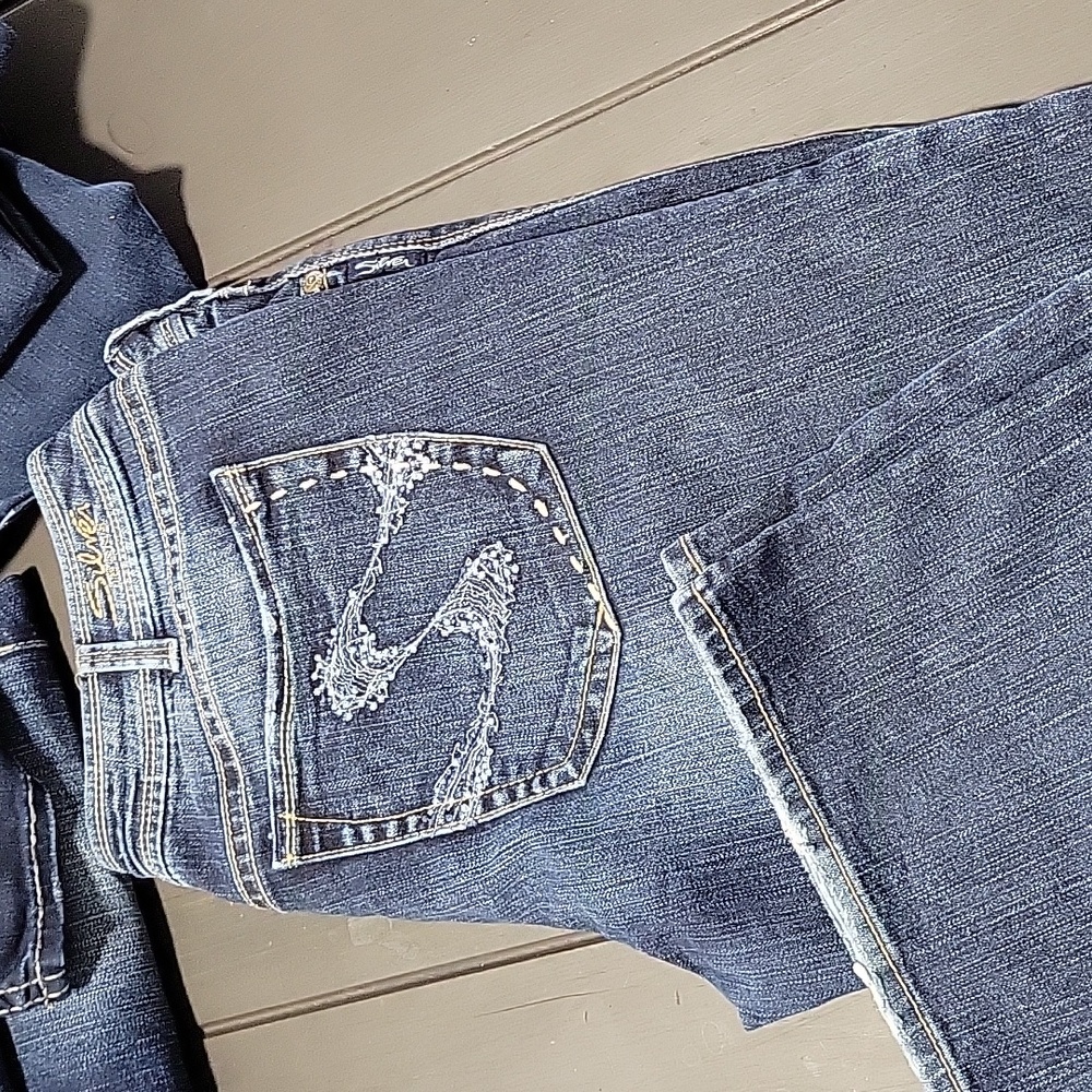 Silver jeans